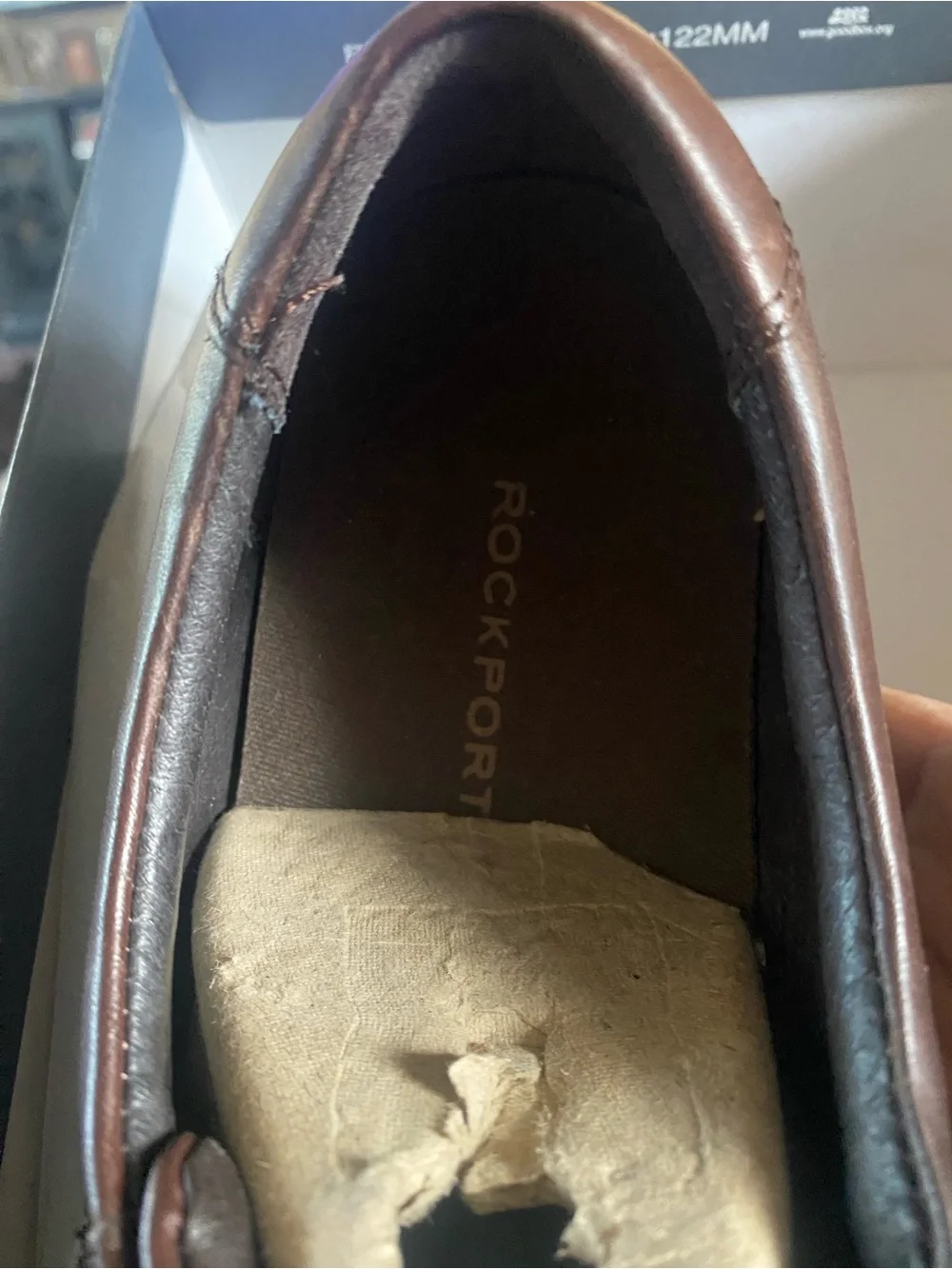 Rockport Brown Leather Lace-Up Derby Shoes. New, no tags no box.
